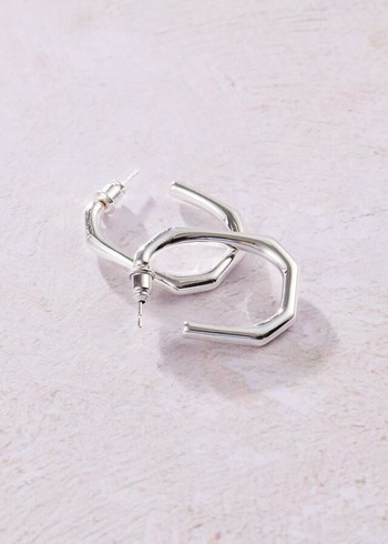 Phase Eight Blakeley Silver Plated Hoop Jewellery Silver Canada | VKJCDX-246